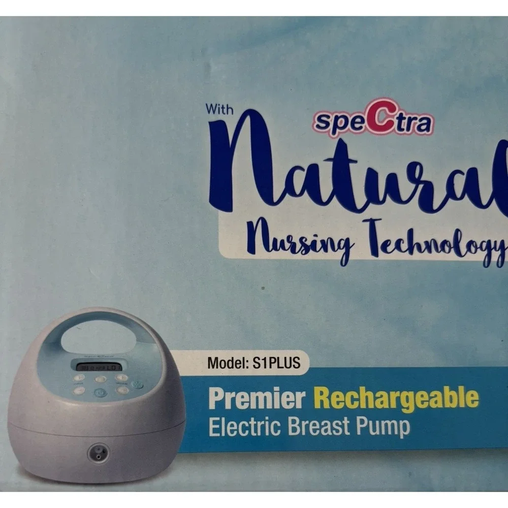 New Spectra S1+ Double Electric Breast Pump with Rechargeable Battery & Bag
